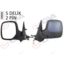 Diş Dikiz Aynasi Sol Berlingo-Partner 97 Mekanik Isitmali Konveks Astarli 2 Fiş Vm-118Npl