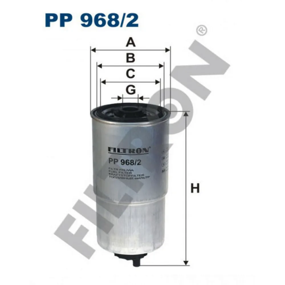 YAKIT FİLTRESİ [ FIAT PUNTO 1.9 JTD 2001-2012, KIA SORENTO I 2.5 CRDİ 2002-, JEEP CHEROKEE 2.8 CRD 4X4 2002-2008 ]