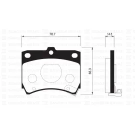 Ön Balata Disk Kia Pride 05 Mazda 121 90 Gdb773