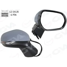 Diş Dikiz Aynasi Sağ Elektrikli Isitmali Astarli Convex Puma 19-