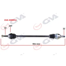 KOMPLE AKS SAĞ CORSA B 1.2i 16V 93-00 ABS Lİ 926mm 29DİŞ