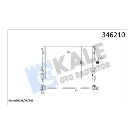 Radyatör Dacia Duster 10 Logan 05 1.5 Dci Mek.şanz. / Ac Al/pl/brz