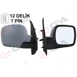 DIŞ DİKİZ AYNASI SAĞ KANGOO 08 ELEKTRİKLİ ISITMALI ASTARLI SENSÖRLÜ KONVEKS VM-6131EHPSR