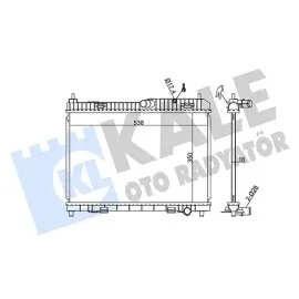 Radyatör Fiesta 1.2 1.4 1.6Ti 08 Bmax 1.4 12 Benzinli 350X538X16 Al-Pl-Brz