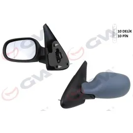 Diş Dikiz Aynasi Sol Megane 99 Elektrikli Isitmali Astarli Asferik 5 Fiş Vm-129Ehpal