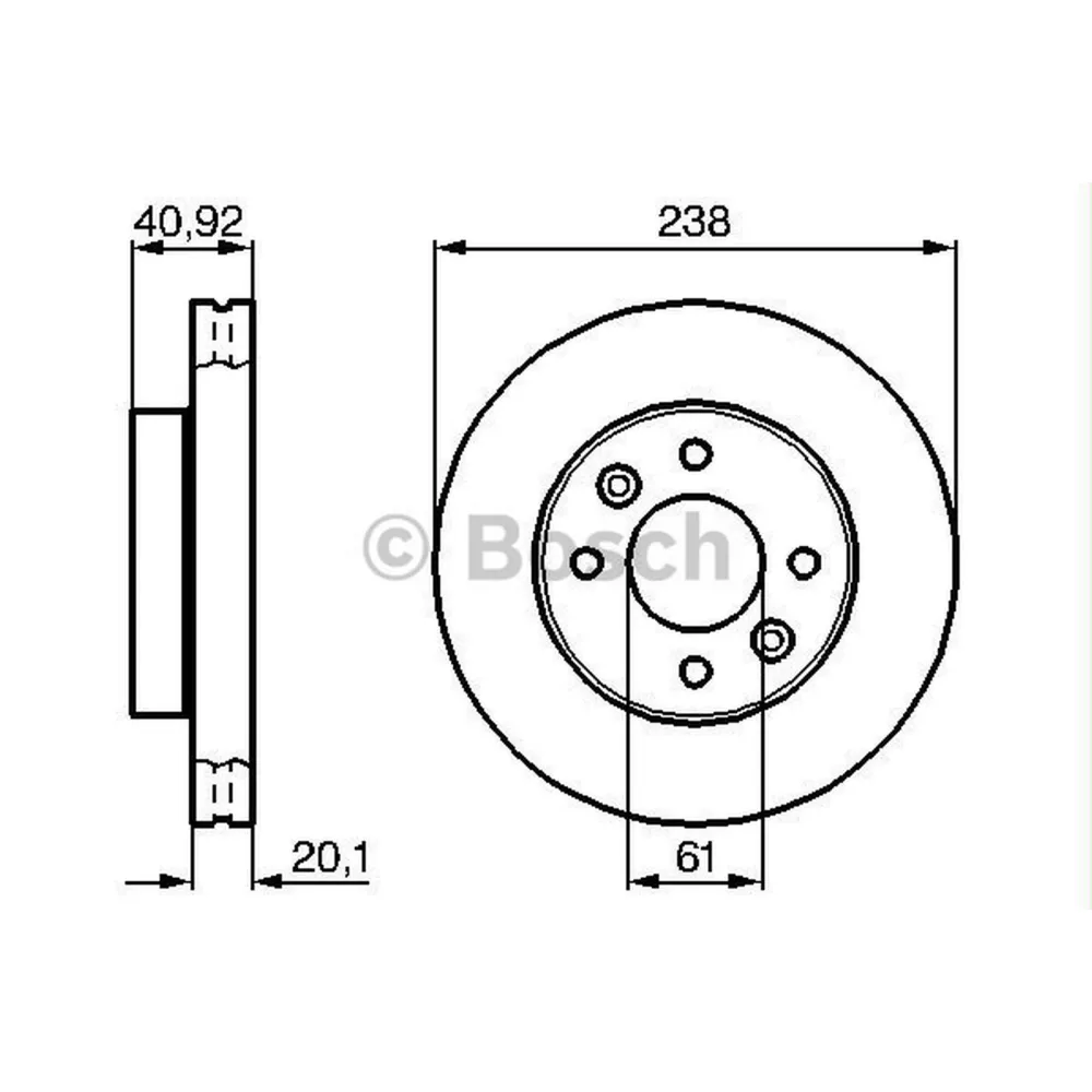 FREN DİSKİ ÖN (KÜÇÜK) [ RENAULT MEGANE I 1.4 E/1.6 E/1.9 D 1996-2003, CLIO I 1.4/1.8/1.9 D 1990-1998, CLIO II, KANGOO, 1.2 16V/1.4 16V/1.5 DCI/1.9 D 1998 - ]