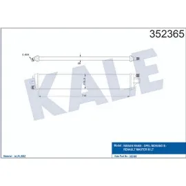 TURBO RADYATÖRÜ INTERCOOLER [ OPEL MOVANO B, RENAULT MASTER III LT 2.3CDTI 10 - (İLAVE SOĞUTUCU)(AT-MT) ]