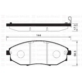 Ön Balata Chevrolet Epica Kl1 2.0-2.5-2.0D-2.5 Executive 06 Tosca 2.0-2.5-2.0D 06