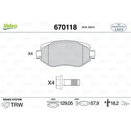 Ön Balata Megane Iv 1.2 Tce-1.5 Dci 16
