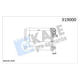 Kalorifer Radyatörü [ Peugeot 206, Citroen Xsara Picasso ]