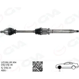 ON AKS KOMPLE SAG FOCUS II 1.6- 1.8 TI 04 11 C MAX 1.6 1.8 TI 05 11 BENZINLI VOLVO S40 II 1.6 05 12 V50 1.6 05 12