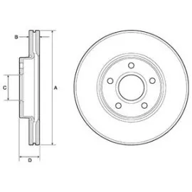 Ön Fren Aynasi Focus 04-12 Cmax 07-10 S40 06-10 C30 10-12 C70 06-13 V50 05-12 278X25X5Dlxhvl