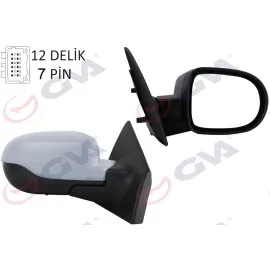 Diş Dikiz Aynasi Sağ Clio 09 Elektrikli Isitmali Sensörlü Astarli Konveks 7 Fiş Vm-6135Ehpsr