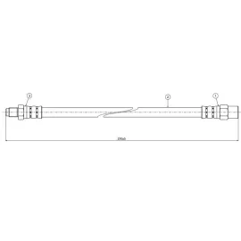 FREN HORTUMU ÖN MERCEDES 190 W201 W124 W126 R129