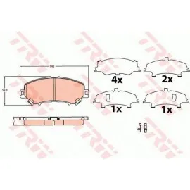 DİSK FREN BALATASI ÖN NISSAN NISSAN: QASHQAI II (J11, J11_) 201311-