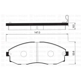 Ön Balata Starex 2.4I-2.5D 97 2.4I-2.5Tci-2.5 Crdi 98 H1 2.4 Mpi 4Wd-2.5 D/td-2.5 Tci Gdb3201 X