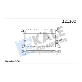 Radyatör Transit T12-T15 Kisa Tip 1 Sira Alb Sistem