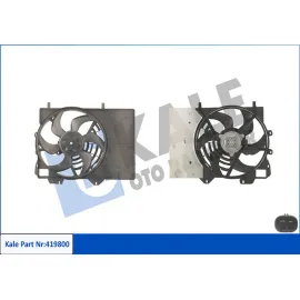 FAN MOTORU DAVLUMBAZLI CITROEN C2-C3 -C3 PICASSO-DS3 PEUGEOT 301- P207-P208-ELYSEE 320W-385mm