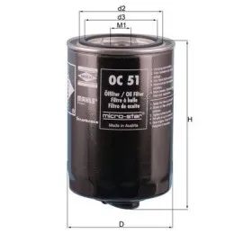 Yağ Filtresi Caddy 95-04 - Golf 83-99 - Jetta 80-91 - Passat 80-96 - Polo 86-99 - Lt35 82-96