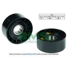 ALTERNATÖR GERGİ RULMANI CLIO II-KNG 1.6-1.4 16V LGN I-II 1.6 16V-MASTER-TRAFFIC-MOVANO-VIVARO1.9DCI