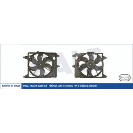 FAN MOTORU DAVLUMBAZLI CLIO II-KNG 97 MGN I-SCENIC I 99-03 320W-380mm