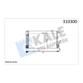 Klima Radyatörü ( Kondenser ) Kurutuculu Fiat Fiorino 1.3 Jtd, Citroen Nemo 1.4 Hdi, Peugeot Bipper 1.4 Hdi