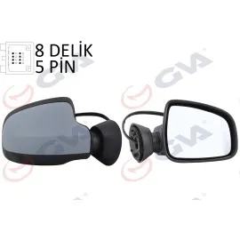 DIŞ DİKİZ AYNASI SAĞ DUSTER 11 ELEKTRİKLİ ISITMALI ASTARLI KONVEKS 5 FİŞ VM-6802EHPR