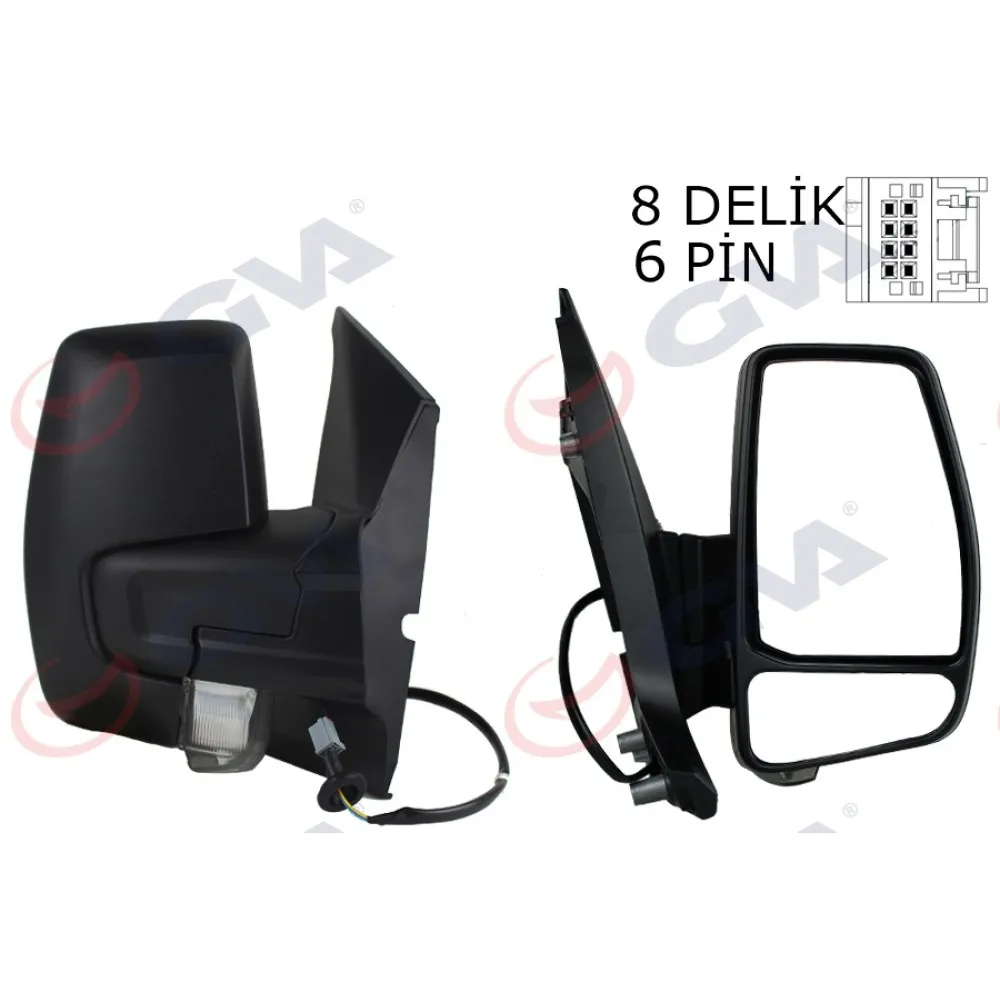 Diş Dikiz Aynasi Sağ Transit Custom V362 12 Elektirikli Isitmali Desenli Sinyalli Konveks Vm-6325Ehr 1766579-682Bl5Ja6