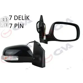 Diş Dikiz Aynasi Sağ Corolla 08 Elektrikli Isitmali Katlanir Sinyalli Astarli Konveks 7 Fiş Vm-6263Ebr