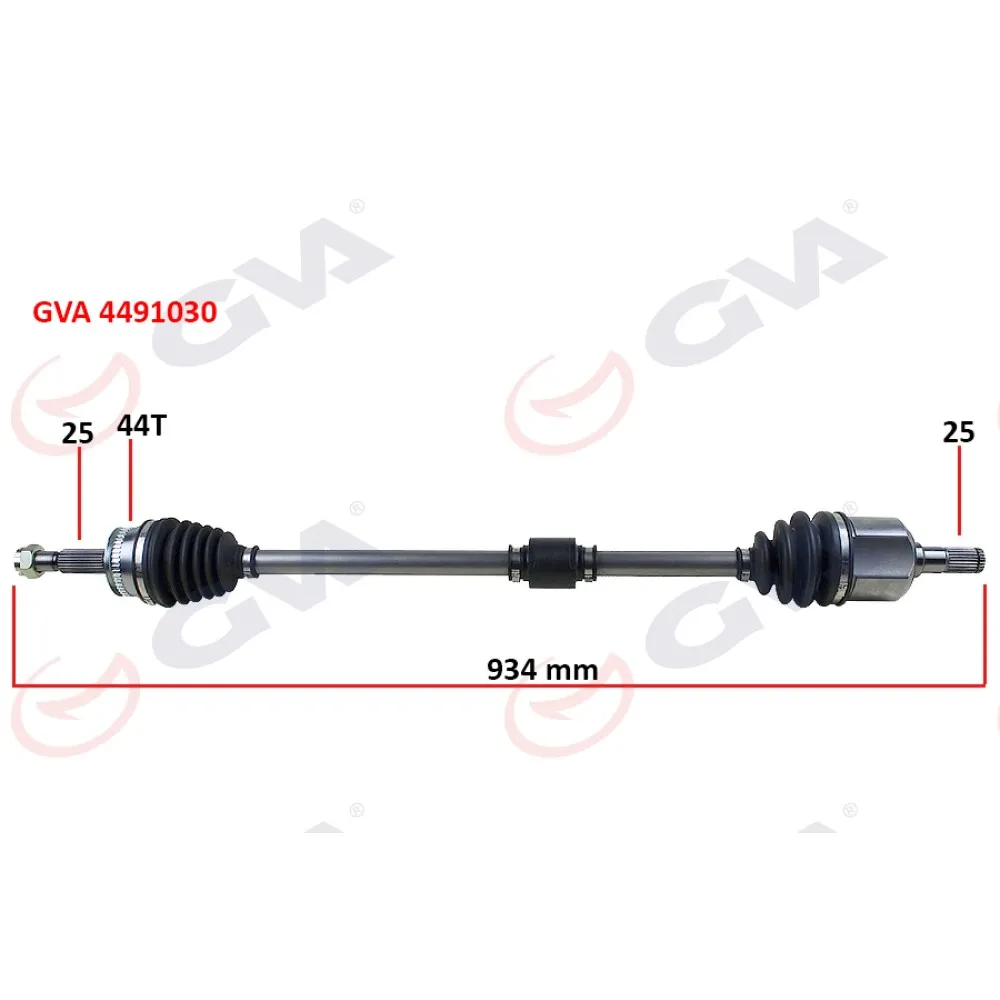 Komple Aks Sağ Elantra 1.6I Abs Li 01-07 44Diş 935Mm Auto.