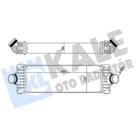 TURBO RADYATÖRÜ INTERCOOLER TRANSIT CUSTOM