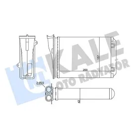 KALORİFER CITRO N C3 III-PEUGEOT 2008 I-208 I KALORİFER AL/MKNK 200X157X42