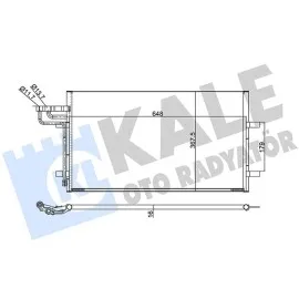 Klima Kondenseri Focus-Cmax 1.6Tdci 03-10 Al-Al 645X368X16