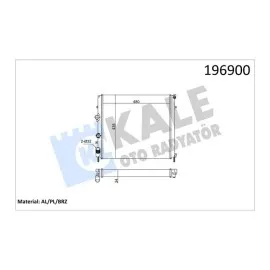 Radyatör Kng 97 1.9D Klimasiz Mek 479X442X34 1 Sira Alb Sistem