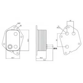 YAĞ SOĞUTUCUSU ACCENT ERA DİZEL 08 ACCENT BLUE 1.6 CRDI 11 İ30-CEED 1.6 CRDİ 08