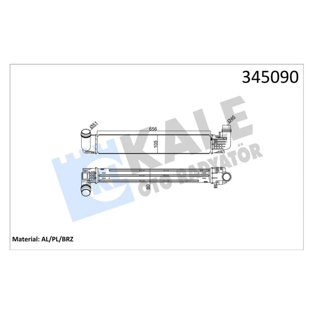 Turbo Radyatörü Intercooler Dacia Duster 1.5Dci 10 Al/pl/brz