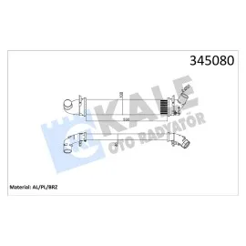 Turbo Radyatörü Intercooler Dacia Logan 04 Sandero 08 1.5 Dci 654X113X108 Mek. Al/pl/brz