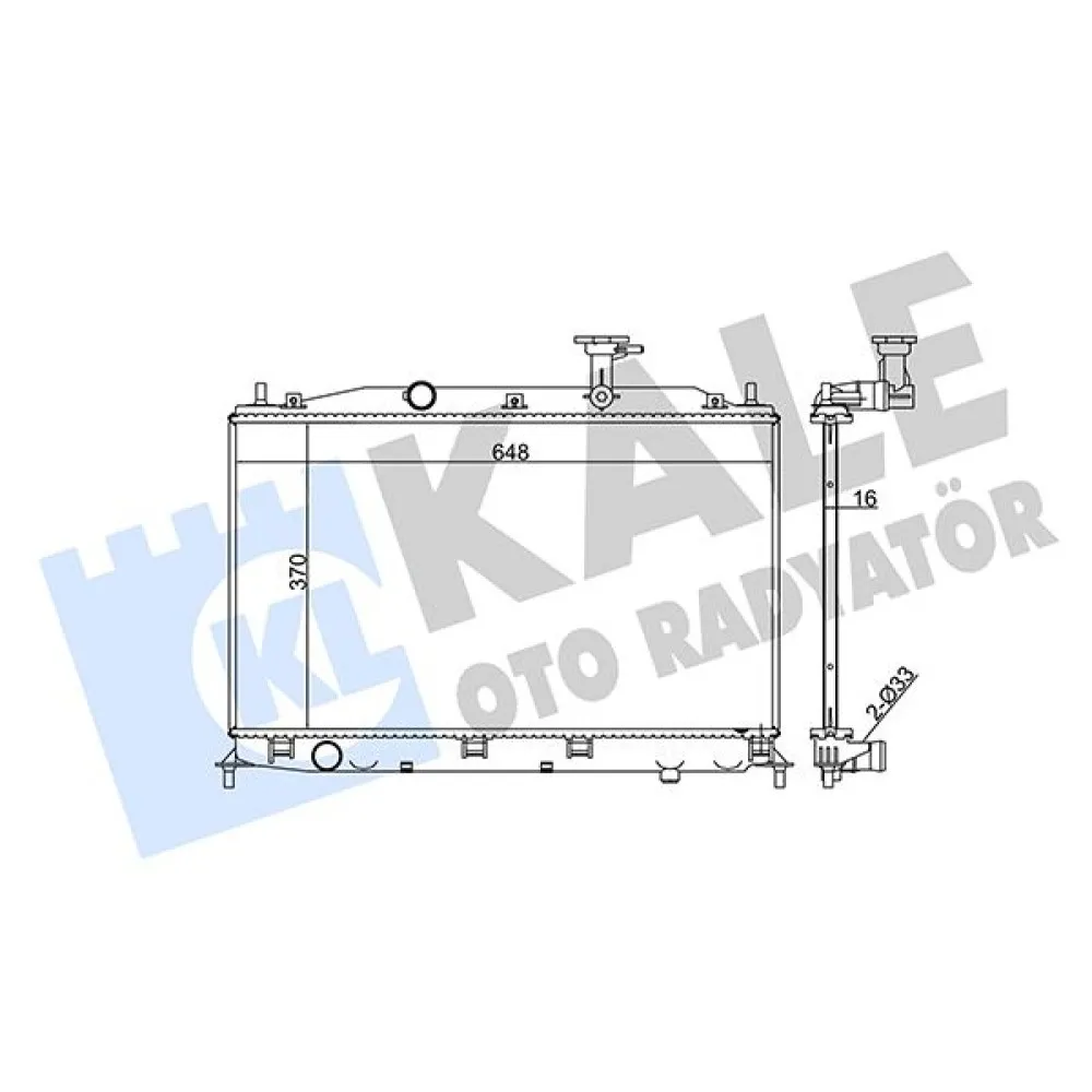 Radyatör Accent-Accent Ii Era 1.4/1.6 Al/pl/brz 370X648X16