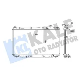 Radyatör Civic Vii Mekanik Al/pl/brz 350X658X16