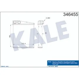 KALORİFER RADYATÖRÜ BRAZİNG CADDY III-GOLF V-VI-JETTA III-OCTAVIA-TOURAN-ALTEA-LEON-A3-Q3-TOLEDO