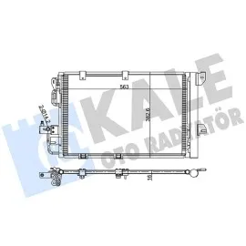 Klima Kondenseri Astra G-Zafira A Al/al 573X383X16
