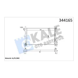 RADYATÖR FORD FOCUS 1.6 1.8 2.0 RS ST170 98-04 AL-PL-BRZ