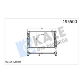 Radyatör Linea 1.3 Jtd Ac Klimasiz Mek 621X395X26 1 Sira Alb Sistem