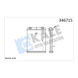 Kalorifer Radyatörü Brazing Laguna Ii Ac Klimasiz 210X184X26