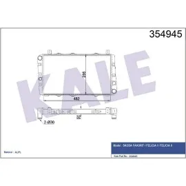 RADYATÖR AL/PL/BRZ SKODA FAVORIT-FELICIA I-FELICIA II RADYATÖR