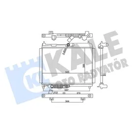Radyatör Ford Ecosport-Fiesta Vii-Tourneo Courier-Transit Courier Mt Al/pl/brz 22 Mm 2088142-2088146-2101532-2101541-2178100-H1Bg8005Ac-H1Bg8005Ad-H1Bg8005Ae-H1Bg8005Cb-H1Bg8005Cc-H1Bg8