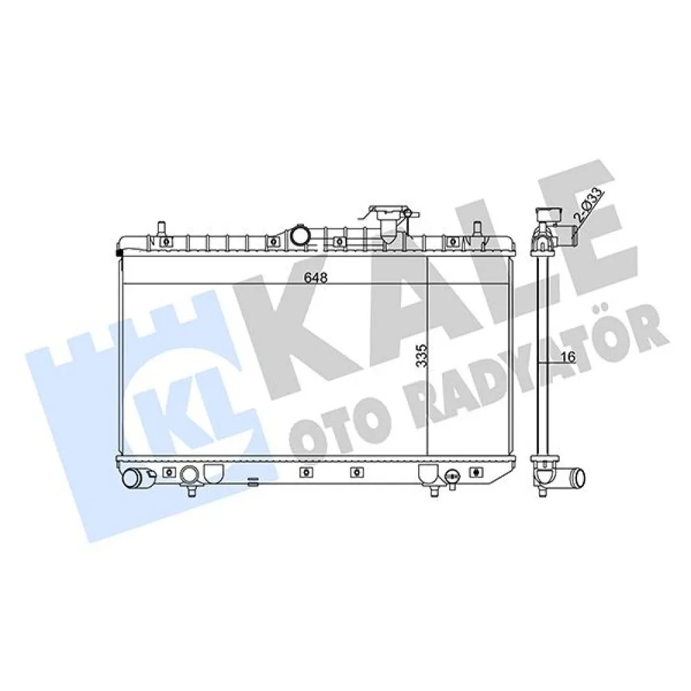 Radyatör Accent-Accent Ii Al/pl/brz 335X648X16