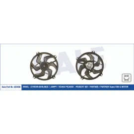 FAN MOTORU DAVLUMBAZLI PARTNER II-BERLINGO III-XSARA PICASSO 1.6HDI 460W-385mm