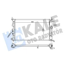 Radyatör Vectra B Ac Klimasiz Mek Otom 607X378X24
