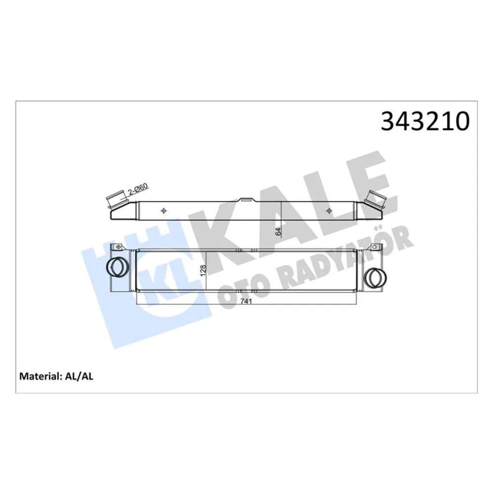 Turbo Radyatörü Intercooler Peugeot Boxer Bus-Box-Citroen Jumper Bus-Box Al-Pl-Brz 745X145X64